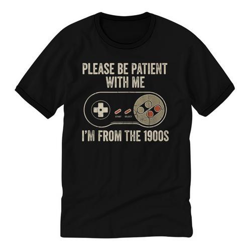 Please Be Patient With Me I'm From The 1900s Gamer Unisex Cotton Ringer T-Shirt - Figerry