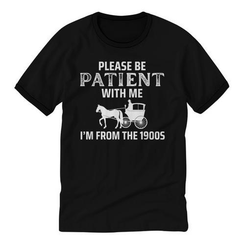 Please Be Patient With Me I'm From The 1900s Gen X Unisex Cotton Ringer T-Shirt - Figerry