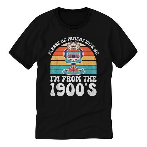 Please Be Patient With Me I'm From The 1900s Kawaii Unisex Cotton Ringer T-Shirt - Figerry
