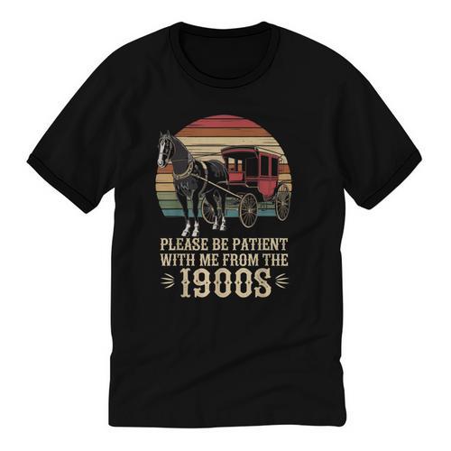 Please Be Patient With Me I'm From The 1900s Old Tee Unisex Cotton Ringer T-Shirt - Figerry