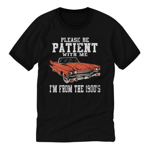 Please Be Patient With Me I'm From The 1900s Old Vintage Unisex Cotton Ringer T-Shirt - Figerry