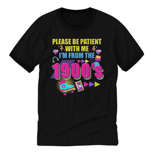 Please Be Patient With Me I'm From The 1900s Retro Vibes Unisex Cotton Ringer T-Shirt - Figerry