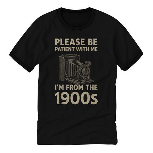 Please Be Patient With Me I'm From The 1900s Retro Vintage Unisex Cotton Ringer T-Shirt - Figerry