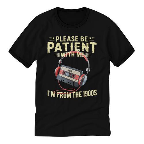 Please Be Patient I'm From The 1900s Sarcastic Joke Unisex Cotton Ringer T-Shirt - Figerry