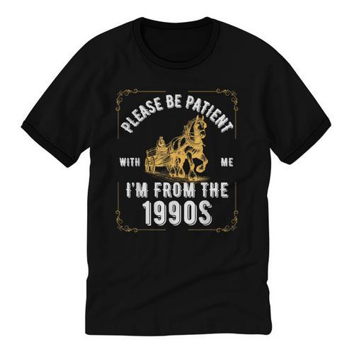 Please Be Patient I'm From The 1900s Saying Unisex Cotton Ringer T-Shirt - Figerry