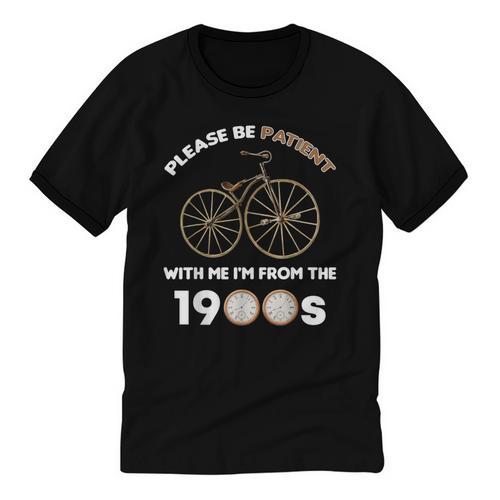Please Be Patient With Me I'm From The 1900s Vantage Unisex Cotton Ringer T-Shirt - Figerry