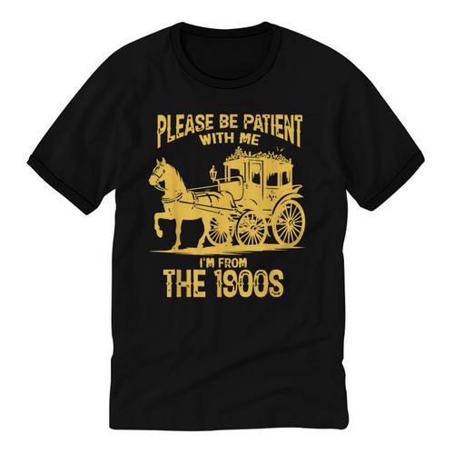 Please Be Patient With Me I'm From The 1900s Vin Unisex Cotton Ringer T-Shirt - Figerry