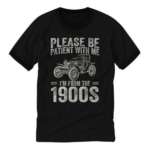 Please Be Patient I'm From The 1900s Vintage Car Unisex Cotton Ringer T-Shirt - Figerry