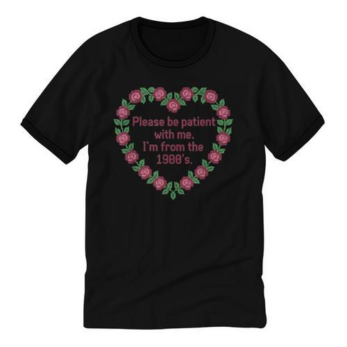 Please Be Patient With Me I'm From The 1900S Vintage Floral Unisex Cotton Ringer T-Shirt - Figerry