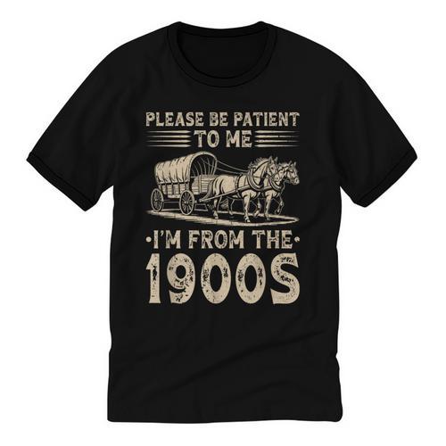 Please Be Patient To Me I'm From The 1900s Vintage Unisex Cotton Ringer T-Shirt - Figerry