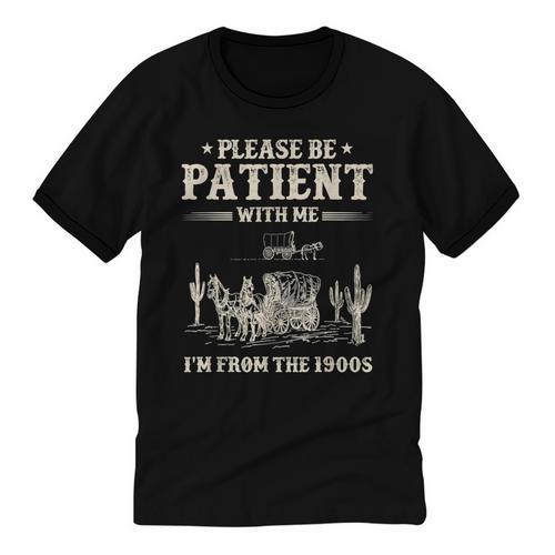 Please Be Patient With Me I'm From The 1900s Women Unisex Cotton Ringer T-Shirt - Figerry
