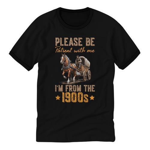 Please Be Patient With Mee I'm From The 1900s Unisex Cotton Ringer T-Shirt - Figerry