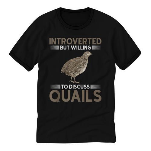 Quail Bird Lover Introvert Quail Unisex Cotton Ringer T-Shirt - Raresse