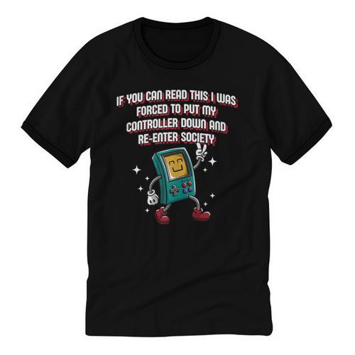 If You Can Read This Gamer Humor Gaming Introvert Unisex Cotton Ringer T-Shirt - Raresse