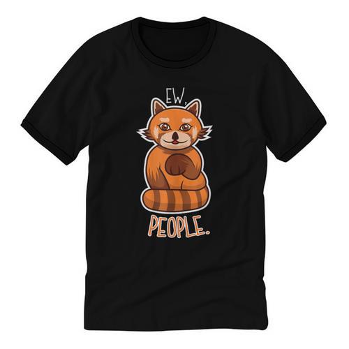 Red Panda Introvert For Red Pandas Fan Unisex Cotton Ringer T-Shirt - Raresse