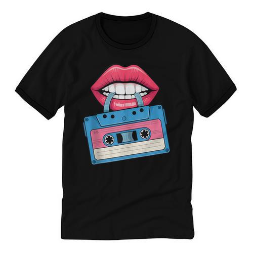 Retro 80s And 90s Cassette Perfect For Nostalgia Unisex Cotton Ringer T-Shirt - Figerry