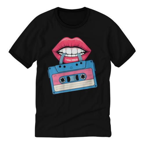 Retro 80s And 90s Cassette Perfect For Nostalgia Unisex Cotton Ringer T-Shirt - Figerry