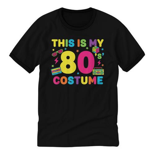 Retro 80's Costume 80s Nostalgia Party Unisex Cotton Ringer T-Shirt - Figerry