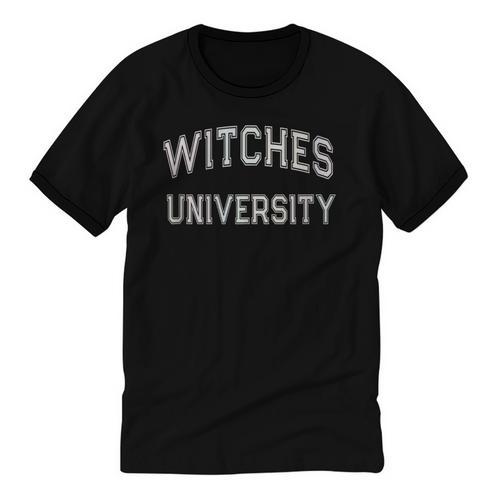 Retro Don'T Call Me WITCHES UNIVERSITY Introvert Sarcastic Unisex Cotton Ringer T-Shirt - Raresse
