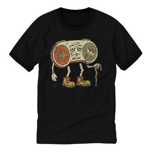 Retro Gamer 80s 90s Gaming Nostalgia Video Game Men Unisex Cotton Ringer T-Shirt - Figerry