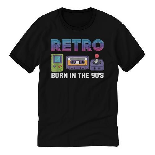 Retro Gaming Nostalgia Tee Perfect For 90s Lovers Unisex Cotton Ringer T-Shirt - Figerry