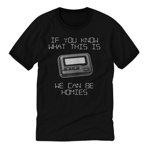 Retro Pager 90s Nostalgia Unisex Cotton Ringer T-Shirt - Figerry