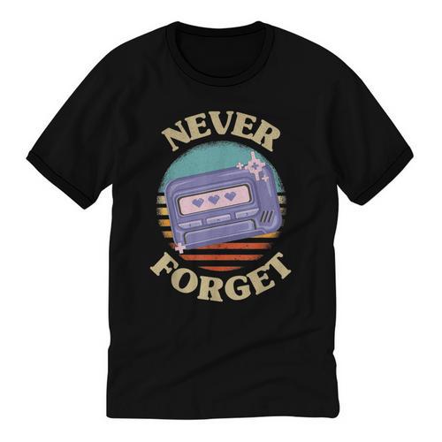 Retro Pager Never Forget Nostalgia Vintage Unisex Cotton Ringer T-Shirt - Figerry