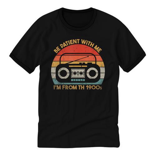 Retro Be Patient With Me I'm From The 1900s Unisex Cotton Ringer T-Shirt - Figerry