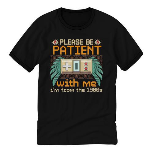 Retro Please Be Patient With Me I'm From The 1900s Old Gamer Unisex Cotton Ringer T-Shirt - Figerry