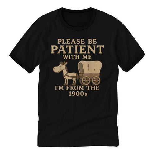 Retro Please Be Patient With Me I'm From The 1900s Vintage Unisex Cotton Ringer T-Shirt - Figerry