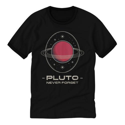 Retro Pluto Never Forget Classic Planet Pluto Nostalgia Unisex Cotton Ringer T-Shirt - Figerry