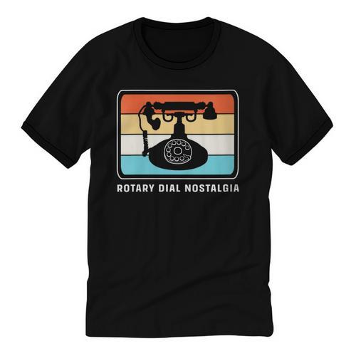 Retro Rotary Dial Nostalgia Dial Phone Unisex Cotton Ringer T-Shirt - Figerry