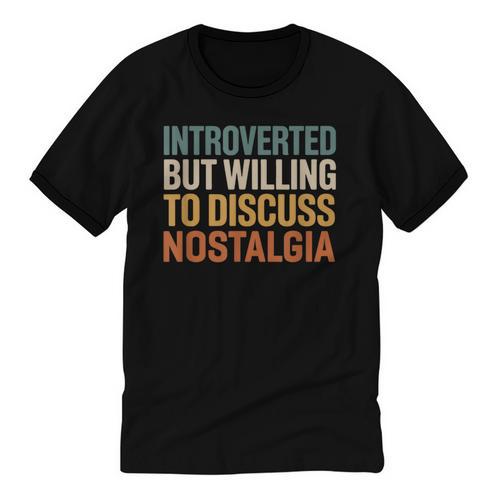 Retro Soul Introverted But Willing To Discuss Nostalgia Unisex Cotton Ringer T-Shirt - Figerry