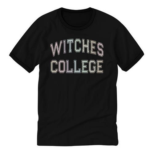 Retro Stay Away From Me WITCHES COLLEGE Introvert AntiSocial Unisex Cotton Ringer T-Shirt - Raresse