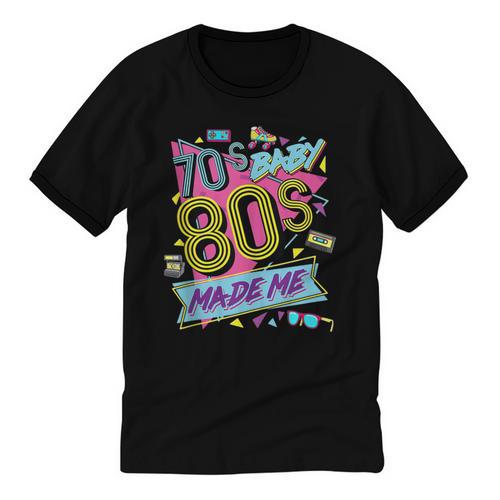 Retro Vintage 70's Baby 80's Made Me Nostalgia Classic Unisex Cotton Ringer T-Shirt - Figerry