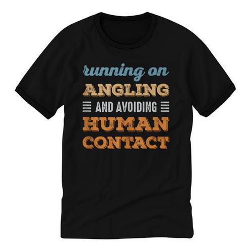 Running On Angling Social Introvert Humor Vintage Unisex Cotton Ringer T-Shirt - Raresse
