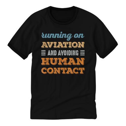 Running On Aviation Social Introvert Humor Vintage Unisex Cotton Ringer T-Shirt - Raresse