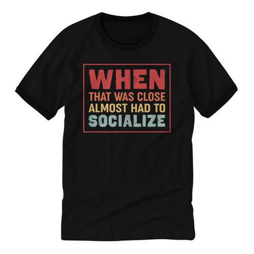 Sarcastic Anti Social Introvert Socialize Unisex Cotton Ringer T-Shirt - Raresse