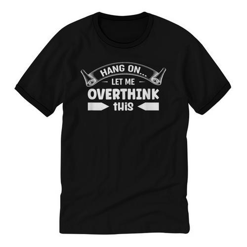 Sarcastic Anti Social Overthinker Introvert Overthink Unisex Cotton Ringer T-Shirt - Raresse