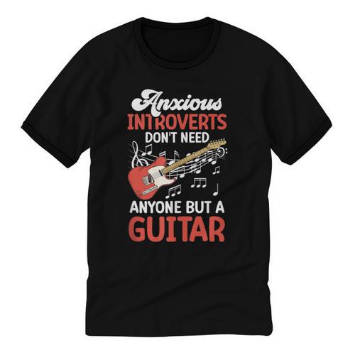 Sarcastic Introvert Need Guitar Sad Song Introvert Guitarist Unisex Cotton Ringer T-Shirt - Raresse