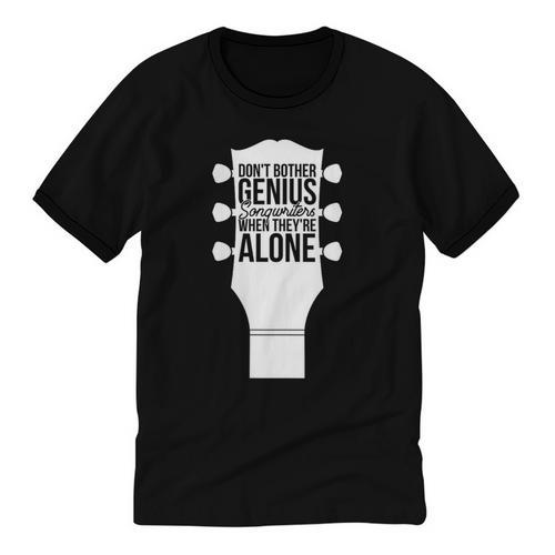 Sarcastic Jokes Genius Songwriters Are Introvert Guitarist Unisex Cotton Ringer T-Shirt - Raresse