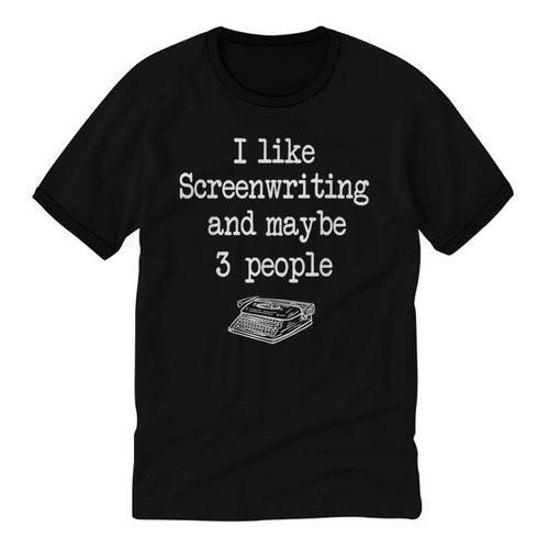 Screenwriter Playwright Writer Scribe Introvert Scriptwriter Unisex Cotton Ringer T-Shirt - Raresse