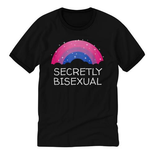 Secretly Bisexual Bi Introvert Bi Pride Antisocial LGBTQ Unisex Cotton Ringer T-Shirt - Raresse