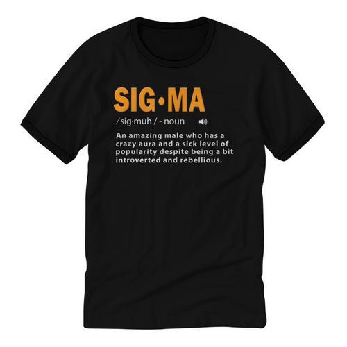 Sigma Male Definition Crazy Aura Lone Wolf Introvert Unisex Cotton Ringer T-Shirt - Raresse