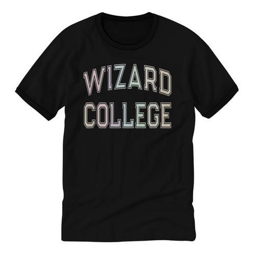 Silly Sarcastic WIZARD COLLEGE Introvert Anti Social School Unisex Cotton Ringer T-Shirt - Raresse