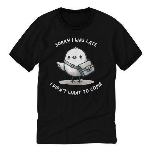 Sorry I Was Late I Didn't Want To Come Introvert Unisex Cotton Ringer T-Shirt - Raresse