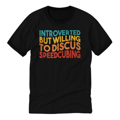 Speedcuber Introvert Cube Solver Speedsolving Speedcubing Unisex Cotton Ringer T-Shirt - Raresse
