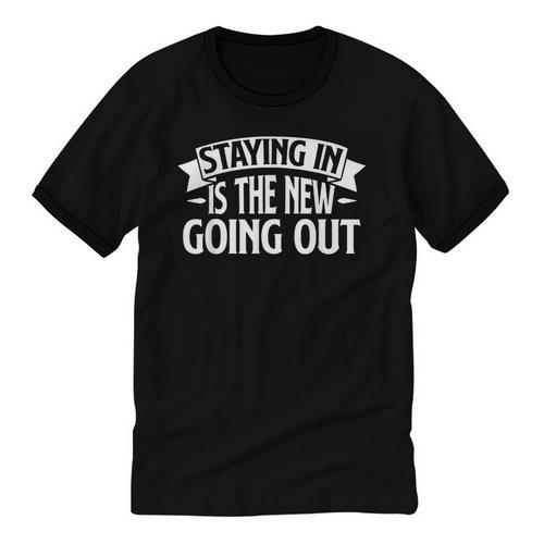 Staying In Is The New Going Out Introvert Unisex Cotton Ringer T-Shirt - Raresse