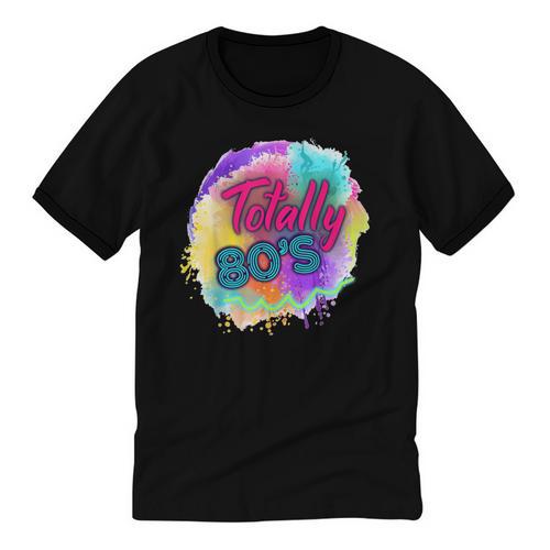 Totally 80's Tie Dye Retro Vibes 1980s Style Nostalgia Unisex Cotton Ringer T-Shirt - Figerry