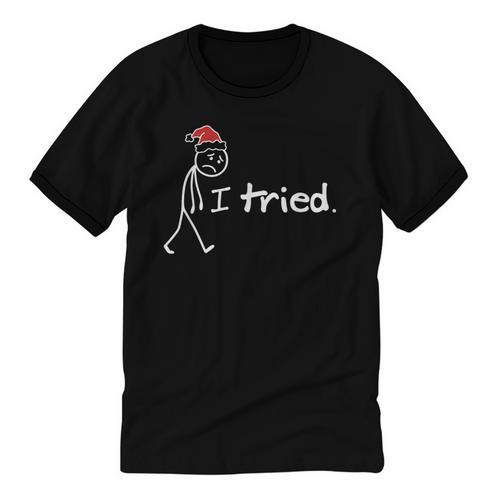 I Tried Christmas Introvert Unisex Cotton Ringer T-Shirt - Raresse